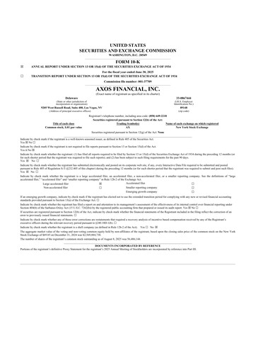 Thumbnail Axos Financial
 10-K Annual Report 2025