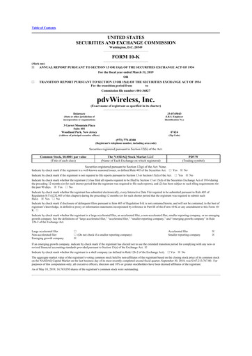 Thumbnail Anterix 10-K Annual Report 2019