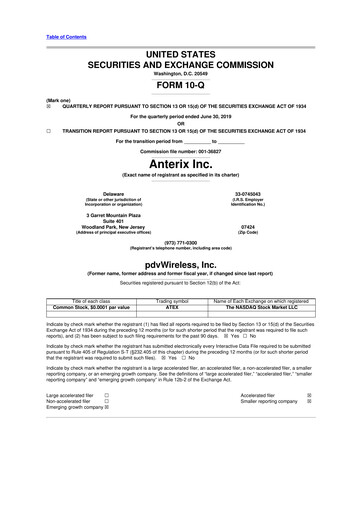 Thumbnail Anterix 10-Q Quarterly Report FY2020 