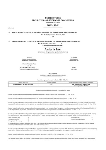 Thumbnail Anterix 10-K Annual Report 2022