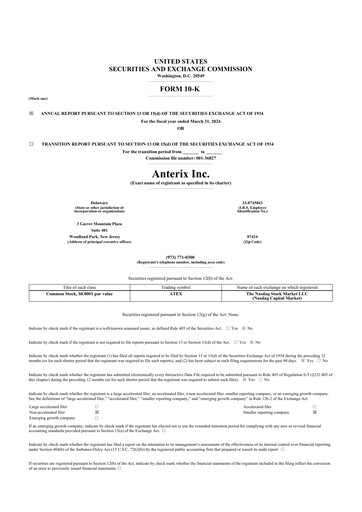 Thumbnail Anterix 10-K Annual Report 2024