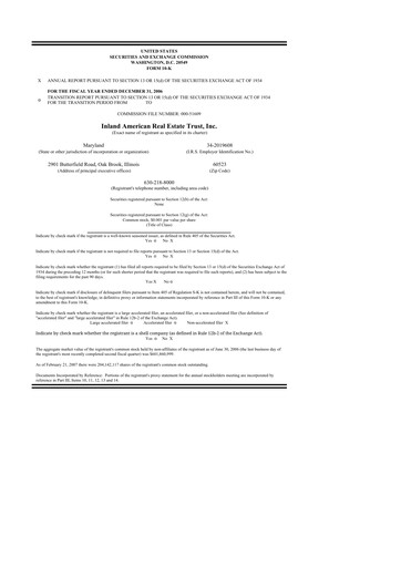 Thumbnail InvenTrust Properties 10-K Annual Report 