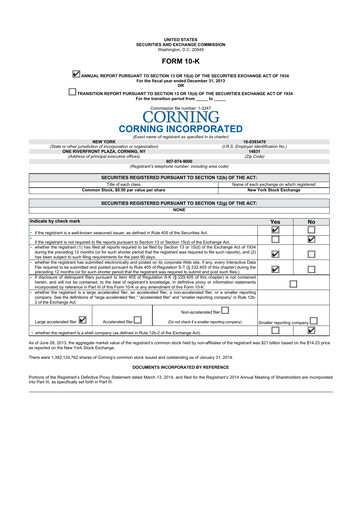 Thumbnail Corning 10-K Annual Report 2013