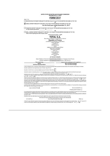 Thumbnail TotalEnergies 20-F Annual Report 2017