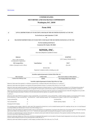 Thumbnail Sonos
 10-K Annual Report 2025