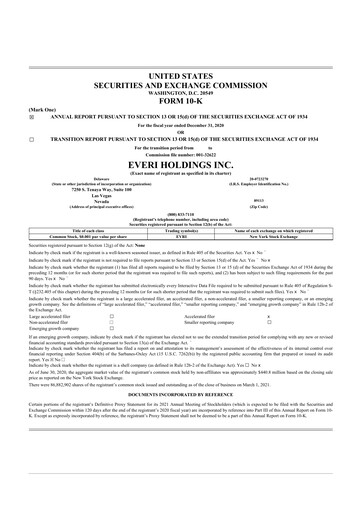 Thumbnail Everi Holdings
 10-K Annual Report 2020