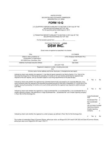 Vorschaubild Designer Brands
 10-Q Quartalsbericht 2014 