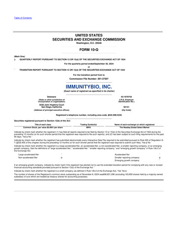 Thumbnail ImmunityBio 10-Q Quarterly Report FY2024 