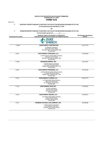 Thumbnail Duke Energy 10-Q Quarterly Report FY2022 