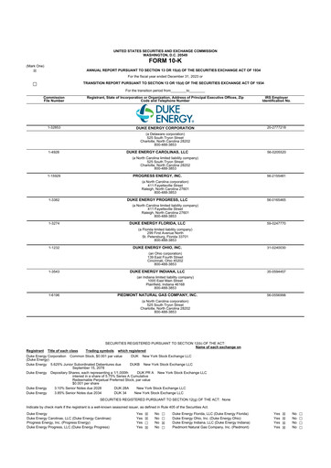Thumbnail Duke Energy 10-K Annual Report 2023