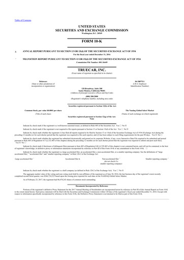 Thumbnail TrueCar 10-K Annual Report 2016