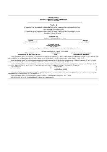 Thumbnail TrueCar 10-Q Quarterly Report FY 