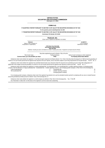 Thumbnail TrueCar 10-Q Quarterly Report FY 