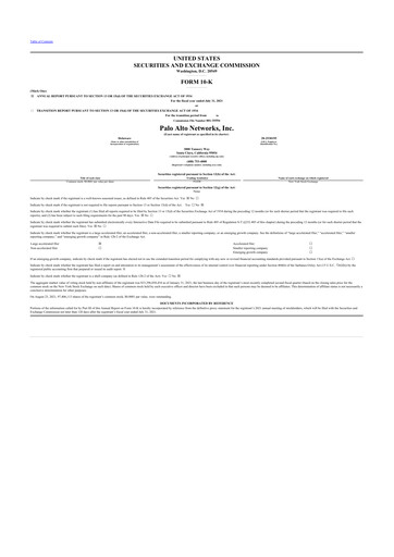 Thumbnail Palo Alto Networks
 10-K Annual Report 2021