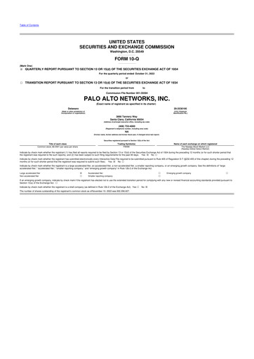 Thumbnail Palo Alto Networks
 10-Q Quarterly Report FY2023 