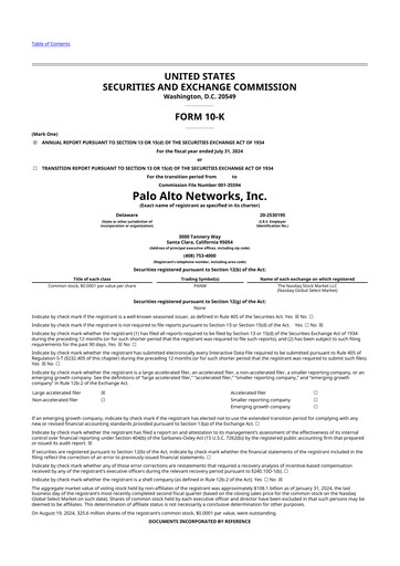 Thumbnail Palo Alto Networks
 10-K Annual Report 2024