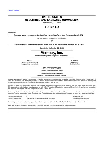 Thumbnail Workday 10-Q Quarterly Report FY2017 