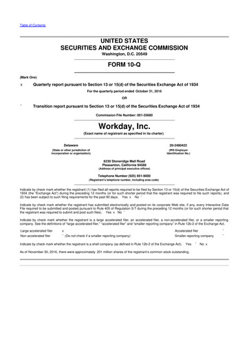 Thumbnail Workday 10-Q Quarterly Report FY2017 