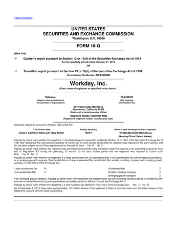 Thumbnail Workday 10-Q Quarterly Report FY2020 