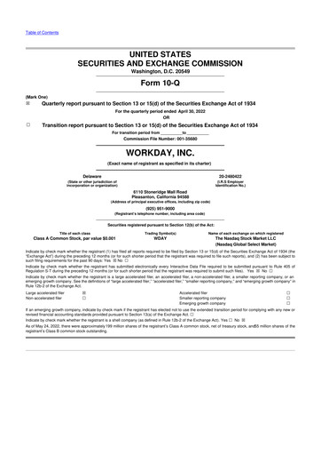 Thumbnail Workday 10-Q Quarterly Report FY2023 