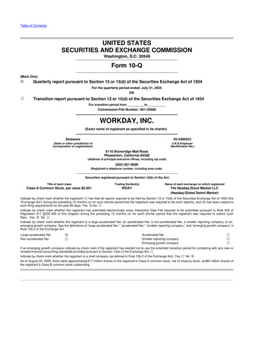 Thumbnail Workday 10-Q Quarterly Report FY2025 