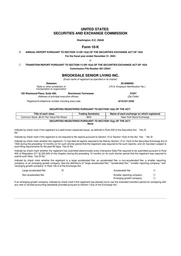 Thumbnail Brookdale Senior Living
 10-K Annual Report 2025