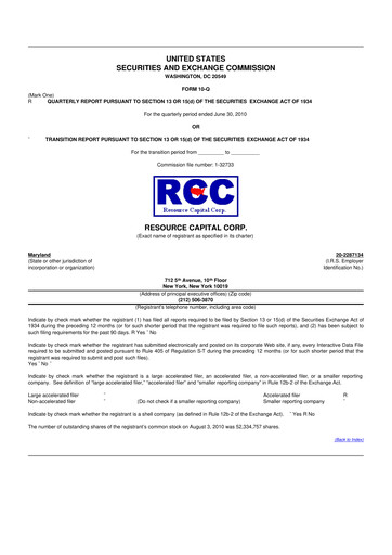 Vorschaubild ACRES Commercial Realty 10-Q Quartalsbericht  