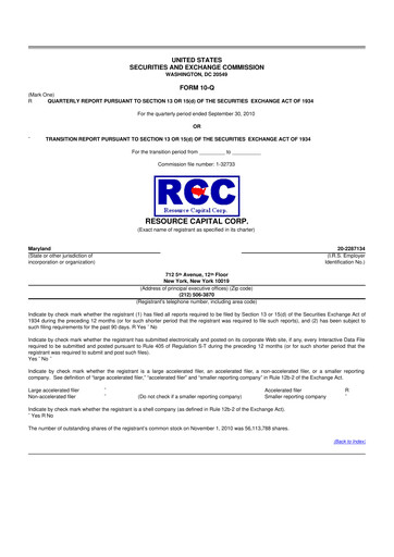 Vorschaubild ACRES Commercial Realty 10-Q Quartalsbericht  