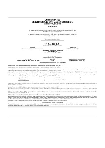 Thumbnail eHealth 10-K Annual Report 2024