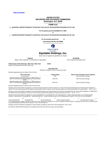 Thumbnail Equitable Holdings
 10-Q Quarterly Report FY2024 