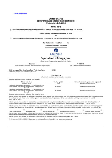 Thumbnail Equitable Holdings
 10-Q Quarterly Report FY2024 