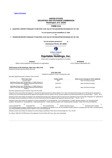 Vorschaubild Equitable Holdings
 10-Q Quartalsbericht  