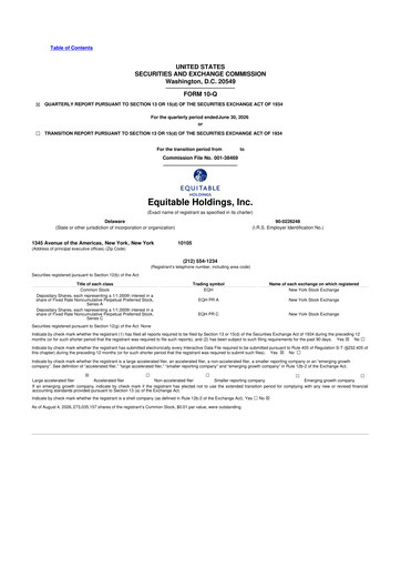 Thumbnail Equitable Holdings
 10-Q Quarterly Report FY2026 