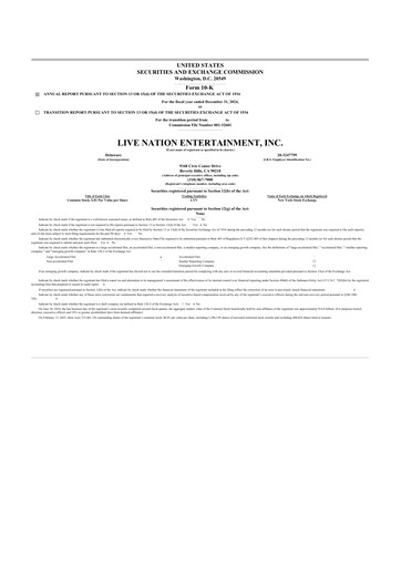 Thumbnail Live Nation
 10-K Annual Report 2024