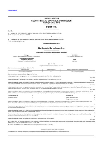 Thumbnail Northpointe Bancshares 10-K Annual Report 2025
