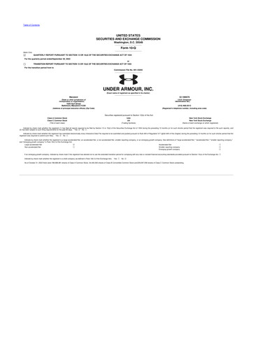Thumbnail Under Armour
 10-Q Quarterly Report FY2023 