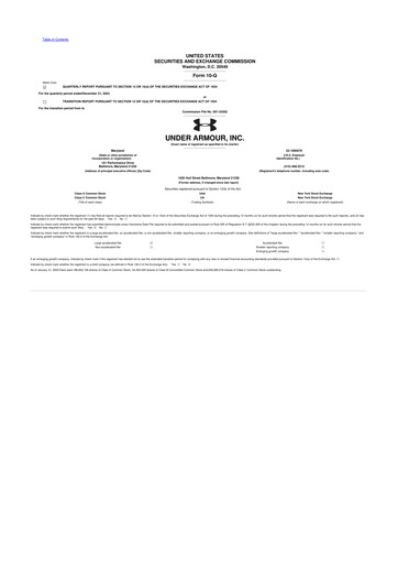 Thumbnail Under Armour
 10-Q Quarterly Report FY2025 