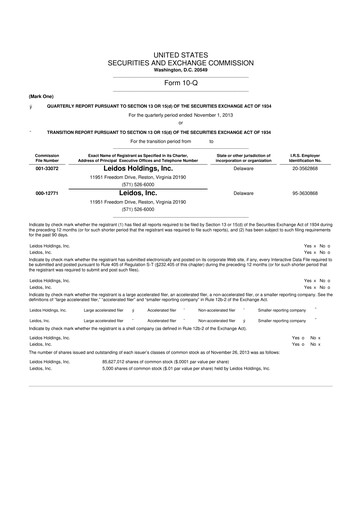 Thumbnail Leidos 10-Q Quarterly Report FY 