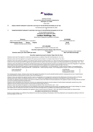 Thumbnail Leidos 10-K Annual Report 2022