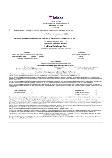 Thumbnail Leidos 10-K Annual Report 2024