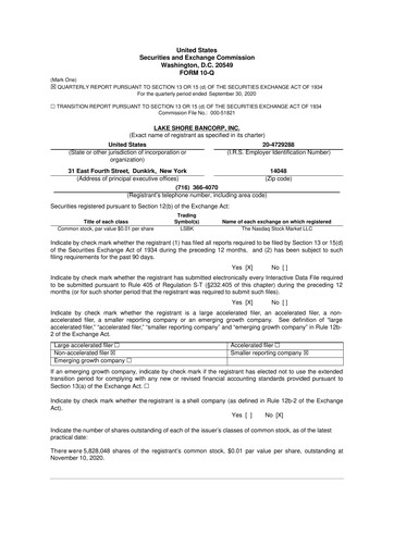 Thumbnail Lake Shore Bancorp 10-Q Quarterly Report FY2020 