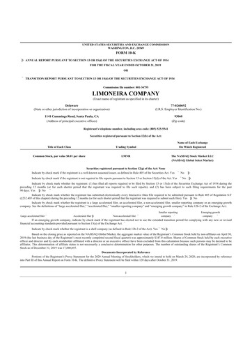 Thumbnail Limoneira
 10-K Annual Report 2019