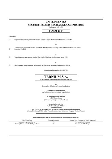 Thumbnail Ternium
 20-F Annual Report 2020