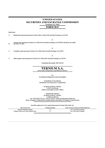 Thumbnail Ternium
 20-F Annual Report 2021