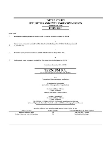 Thumbnail Ternium
 20-F Annual Report 2024