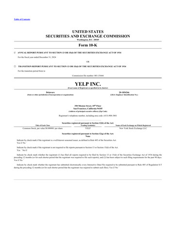 Thumbnail Yelp 10-K Annual Report 2024