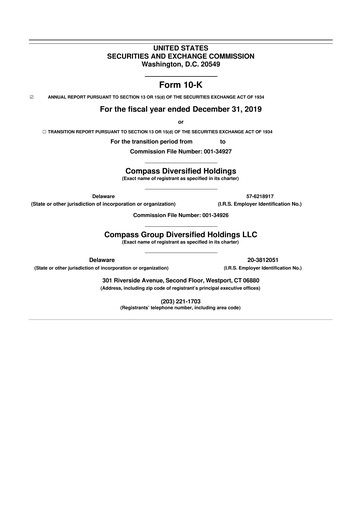 Thumbnail Compass Diversified Holdings 10-K Annual Report 2019