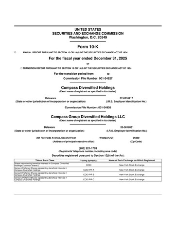 Thumbnail Compass Diversified Holdings 10-K Annual Report 2025