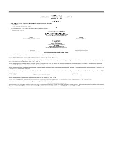 Thumbnail EPAM Systems
 10-K Annual Report 2013