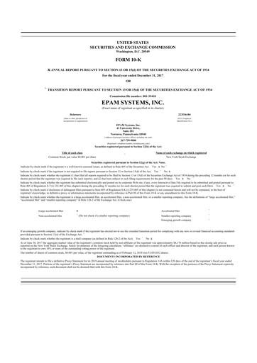 Thumbnail EPAM Systems
 10-K Annual Report 2017